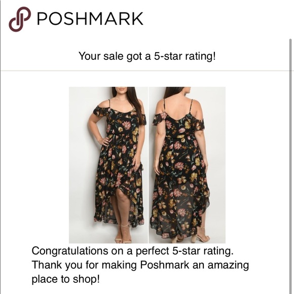 FLORAL PRINT HIGH LOW MAXI DRESS - Picture 10 of 10